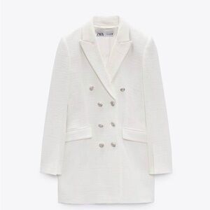 Zara Women's Elegant White Blazer